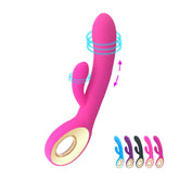 Dual-Head Silicone Vibrator | Waterproof, USB Rechargeable, 10 Vibration Modes