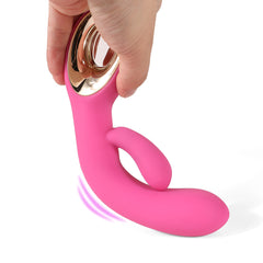 Dual-Head Silicone Vibrator | Waterproof, USB Rechargeable, 10 Vibration Modes