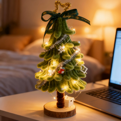 Mini Cute Plush Christmas Tree - The Perfect Home Décor to Light Up Your Holiday Spirit!