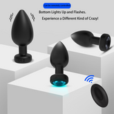 Light-Up Anal Plug - Bluetooth-Controlled Vibrating, Remote and App-Compatible