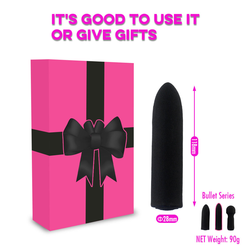 Extended Bullet Vibrator - USB Rechargeable, Waterproof, 10 Powerful Vibration Modes