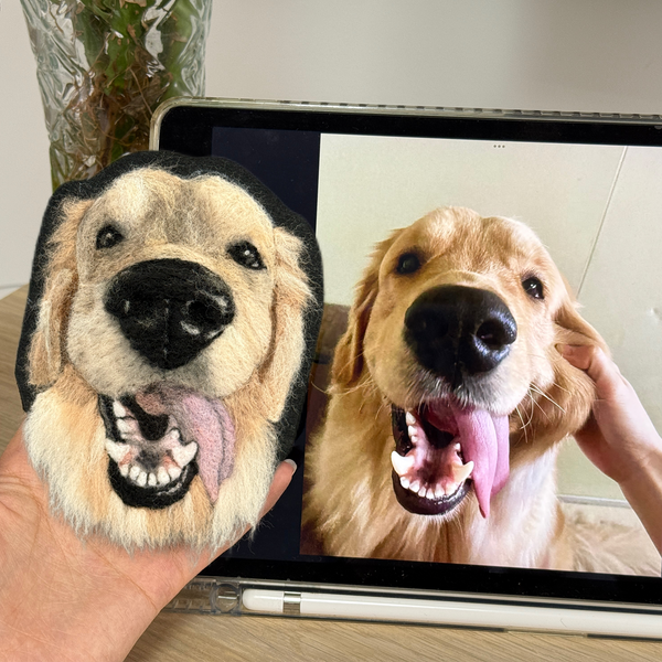 Custom Handmade Wool Felt Fridge Magnet | Perfect for Pet Lovers | 2-3 Weeks Production | HmadeArt