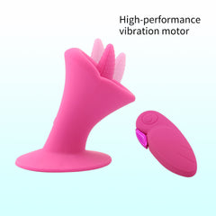 Wireless Remote Control Tongue Vibrator - 10 Vibration Modes, Soft & Flexible Touch, USB Rechargeable, Waterproof Design for Intimate Moments