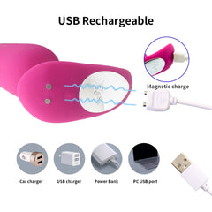 Vibrating Silicone Anal Plug - Remote-Controlled with 9 Vibration Modes