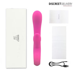 Alice Dual-Head G-Spot Vibrator – USB Rechargeable, Silicone & ABS Material