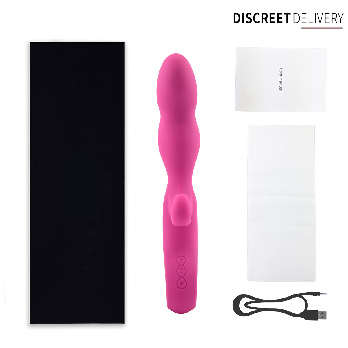 Emily Dual-Head G-Spot Vibrator – Rechargeable, Waterproof, Silicone, Ultra Quiet