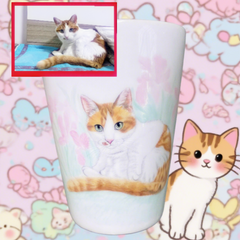 Personalized Hand-Painted Ceramic Art Cup - Custom Pet Pattern Drinkware