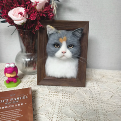 3D Custom Plush Animal Clone with Wooden Frame - A Perfect Keepsake Gift for Pet Lovers | WoolenPet