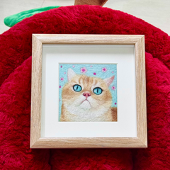 Handcrafted Wool Felt Art | Realistic Pet Portraits | Personalized Customization | Unique Gift