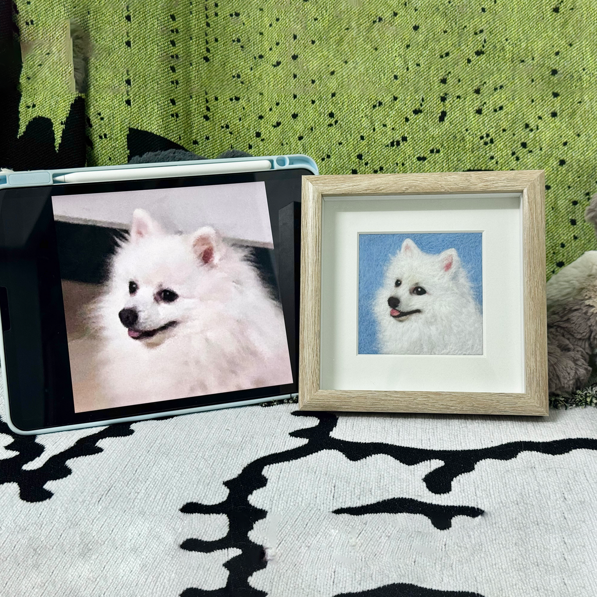 Handcrafted Wool Felt Art | Realistic Pet Portraits | Personalized Customization | Unique Gift